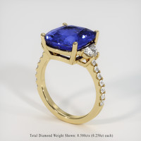 7.24 Ct. Sapphire Ring, 18K Yellow Gold 2