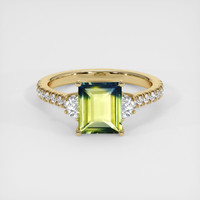2.08 Ct. Bi Color Sapphire Ring, 18K Yellow Gold 1