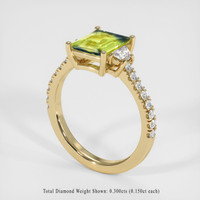 2.08 Ct. Bi Color Sapphire Ring, 18K Yellow Gold 2