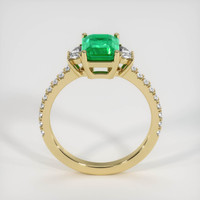 1.35 Ct. Emerald Ring, 18K Yellow Gold 3