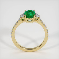 1.21 Ct. Emerald Ring, 18K Yellow Gold 3