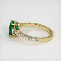 1.21 Ct. Emerald Ring, 18K Yellow Gold 4