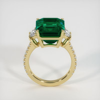 9.21 Ct. Emerald Ring, 18K Yellow Gold 3