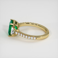 1.68 Ct. Emerald Ring, 18K Yellow Gold 4
