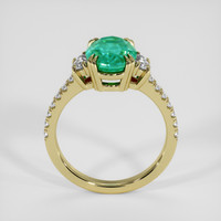 2.15 Ct. Emerald Ring, 18K Yellow Gold 3