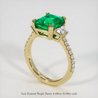 2.50 Ct. Emerald Ring, 18K Yellow Gold 2