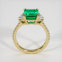 2.50 Ct. Emerald Ring, 18K Yellow Gold 3