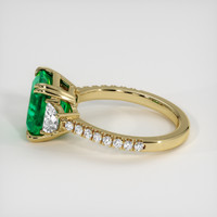 2.50 Ct. Emerald Ring, 18K Yellow Gold 4