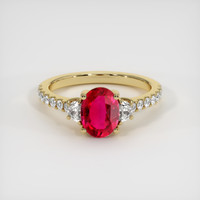 Ruby Ring 1.53 Ct., 18K Yellow Gold Preview