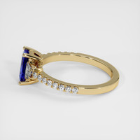 1.03 Ct. Blue Sapphire Ring, 18K Yellow Gold 4
