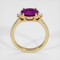 2.52 Ct. Pinkish Purple Sapphire Ring, 18K Yellow Gold 3