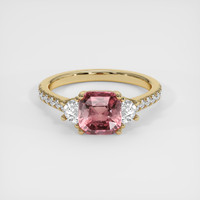 2.02 Ct. Padparadscha Sapphire Ring, 18K Yellow Gold 1