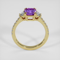 2.24 Ct. Pinkish Purple Sapphire Ring, 18K Yellow Gold 3