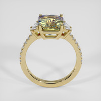 4.13 Ct. Bi Color Sapphire Ring, 18K Yellow Gold 3