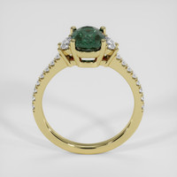 1.86 Ct. Bluish Green Sapphire Ring, 18K Yellow Gold 3