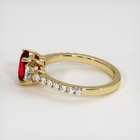 1.53 Ct. Ruby Ring, 18K Yellow Gold 4