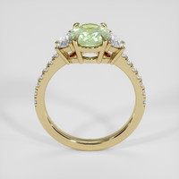 1.87 Ct. Yellowish Green Sapphire Ring, 18K Yellow Gold 3