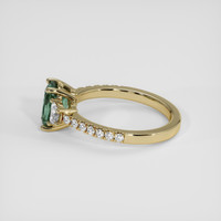 1.63 Ct. Green Sapphire Ring, 18K Yellow Gold 4