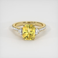 3.05 Ct. Sapphire Ring, 18K Yellow Gold 1