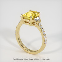 3.05 Ct. Sapphire Ring, 18K Yellow Gold 2