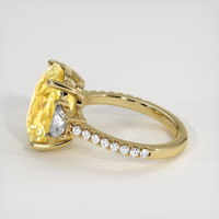 6.05 Ct. Yellow Sapphire Ring, 18K Yellow Gold 4