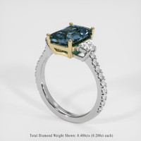 3.53 Ct. Gemstone Ring, 14K Yellow & White 2