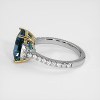 3.53 Ct. Gemstone Ring, 14K Yellow & White 4