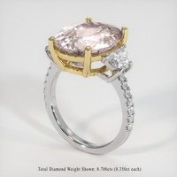 7.06 Ct. Gemstone Ring, 14K Yellow & White 2