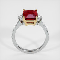 4.02 Ct. Ruby Ring, 14K Yellow & White 3