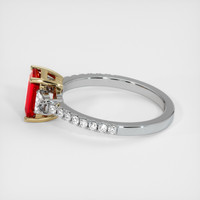 1.20 Ct. Ruby Ring, 14K Yellow & White 4