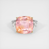 12.48 Ct. Sapphire Ring, 14K Yellow & White 1