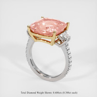 12.48 Ct. Sapphire Ring, 14K Yellow & White 2