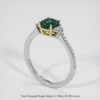 3.05 Ct. Sapphire Ring, 14K Yellow & White 2