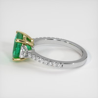 2.44 Ct. Emerald Ring, 18K Yellow & White 4
