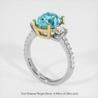 4.81 Ct. Gemstone Ring, 18K Yellow & White 2