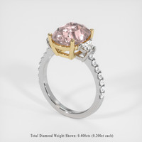 5.28 Ct. Sapphire Ring, 18K Yellow & White 2