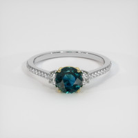 3.05 Ct. Sapphire Ring, 18K Yellow & White 1