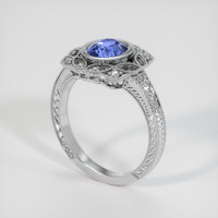 1.58 Ct. Blue Sapphire Ring, Platinum 950 2