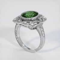 4.50 Ct. Green Sapphire Ring, Platinum 950 2