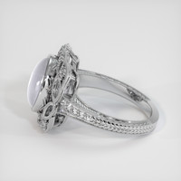 10.52 Ct. White Sapphire Ring, Platinum 950 4