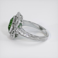 3.06 Ct. Green Sapphire Ring, Platinum 950 4