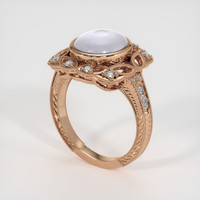 10.52 Ct. White Sapphire Ring, 14K Rose Gold 2