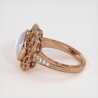 10.52 Ct. White Sapphire Ring, 14K Rose Gold 4
