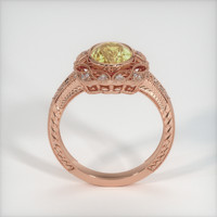 1.80 Ct. Yellow Sapphire Ring, 14K Rose Gold 3