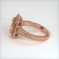 1.80 Ct. Yellow Sapphire Ring, 14K Rose Gold 4