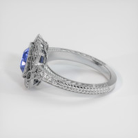 1.58 Ct. Blue Sapphire Ring, 14K White Gold 4