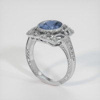 2.07 Ct. Gemstone Ring, 14K White Gold 2