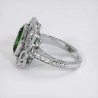 4.50 Ct. Green Sapphire Ring, 14K White Gold 4