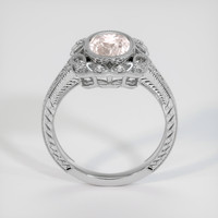 2.32 Ct. Peach Sapphire Ring, 14K White Gold 3