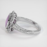 4.22 Ct. Pink Sapphire Ring, 14K White Gold 4